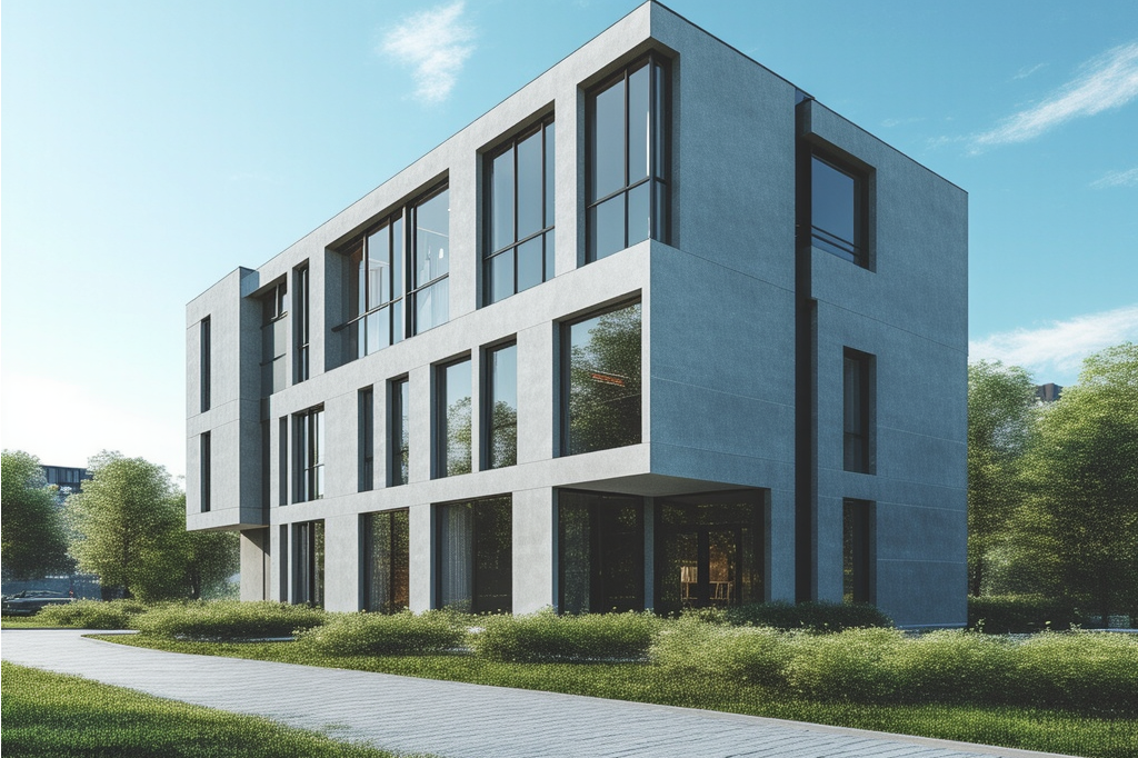 Construção moderna residencial